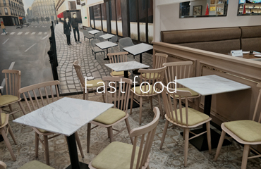 快餐厅标准化桌椅解决方案